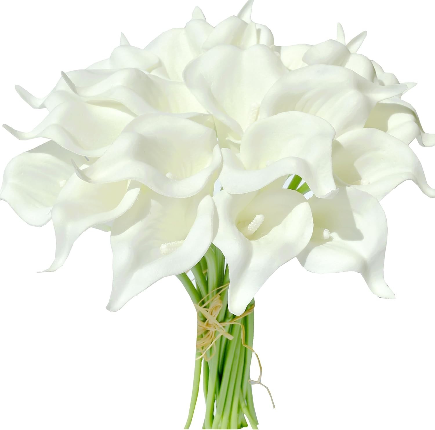 Realistic 13.5in Calla Lily Bouquet – 20 Stems for Weddings & Seasonal Decor