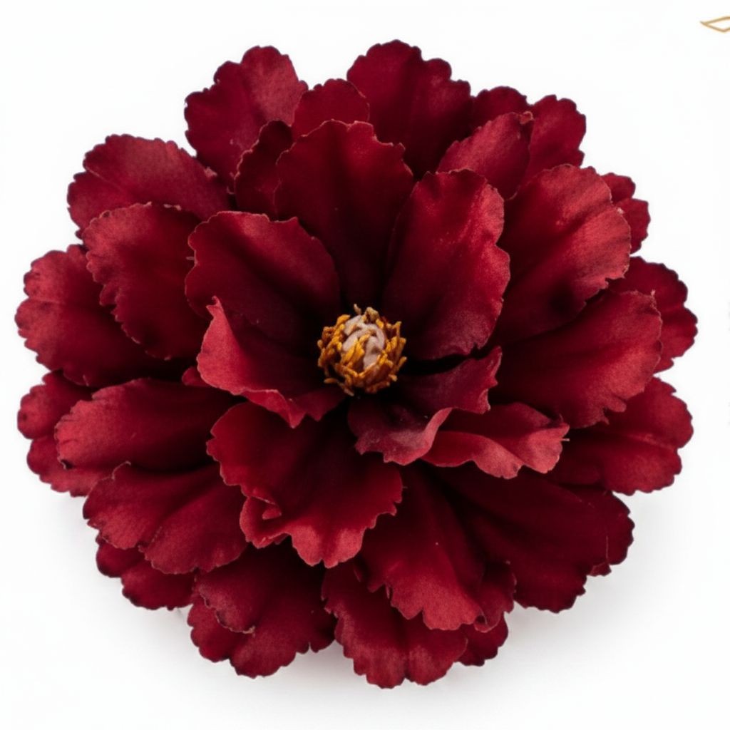 Red Peony Flower Picks Set of 8 Burgundy Red Blooms Wired Floral for Wreaths Hat