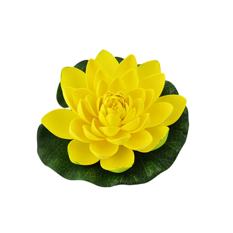10cm/17cm Simulated Lotus Flower Fake Plant Pond Decor Artificial Water Lily.