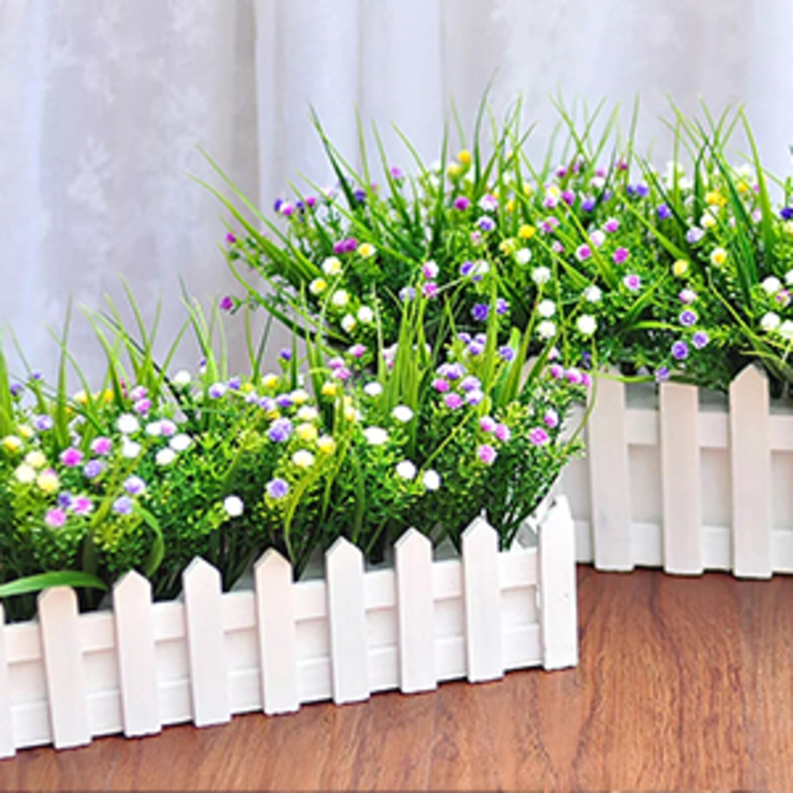 Outdoor Indoor Artificial Flowers Baby Breath Fake Flowers UV Resistant Purple