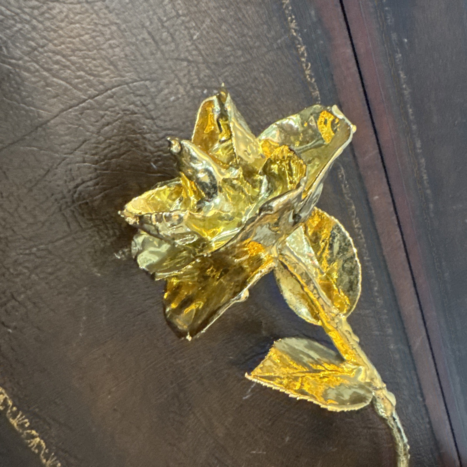 24k Gold Plated Flower Rose