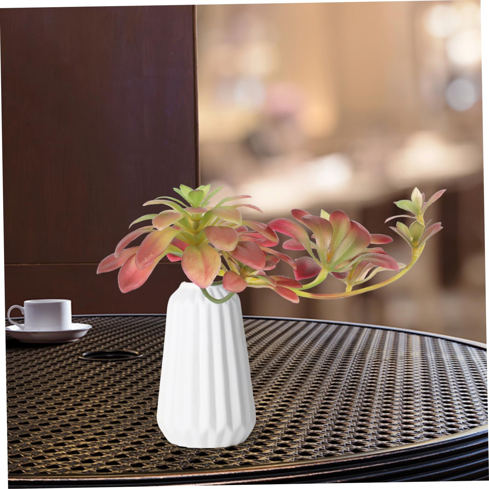 Simulated Plant Rattan Decor Hanging Artificial Succulents Indoor Home Office…