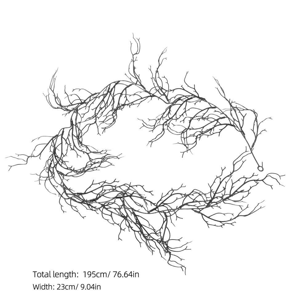 Artificial Twig Decor Weathered Willow Branches Witches’ Broomstick Vines