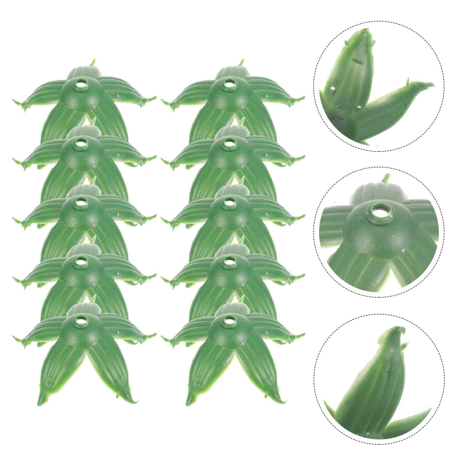 120 Pcs Artificial Flower Calyxes Plastic Sepals 1.97×1.97×0.98 Inch DIY