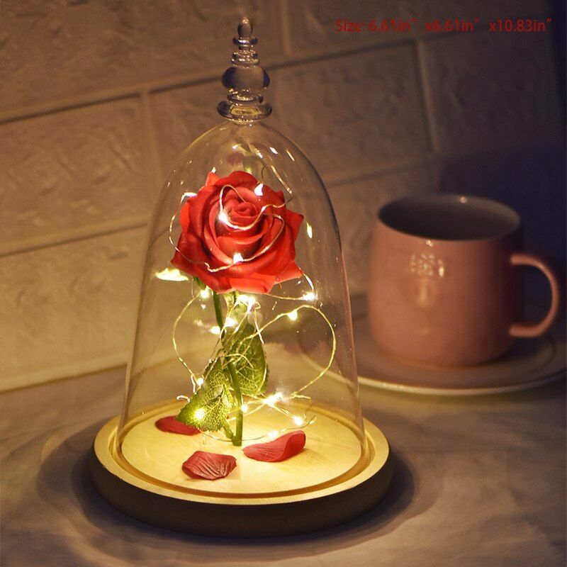 Eternal Rose Flowers In Glass Christmas Love Mothers Valentines Day Gifts Womens