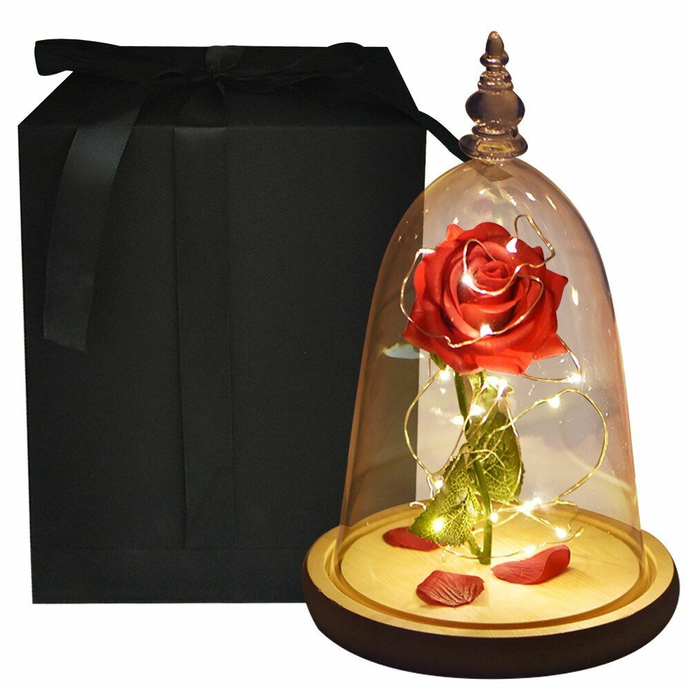 Eternal Rose Flowers In Glass Christmas Love Mothers Valentines Day Gifts Womens