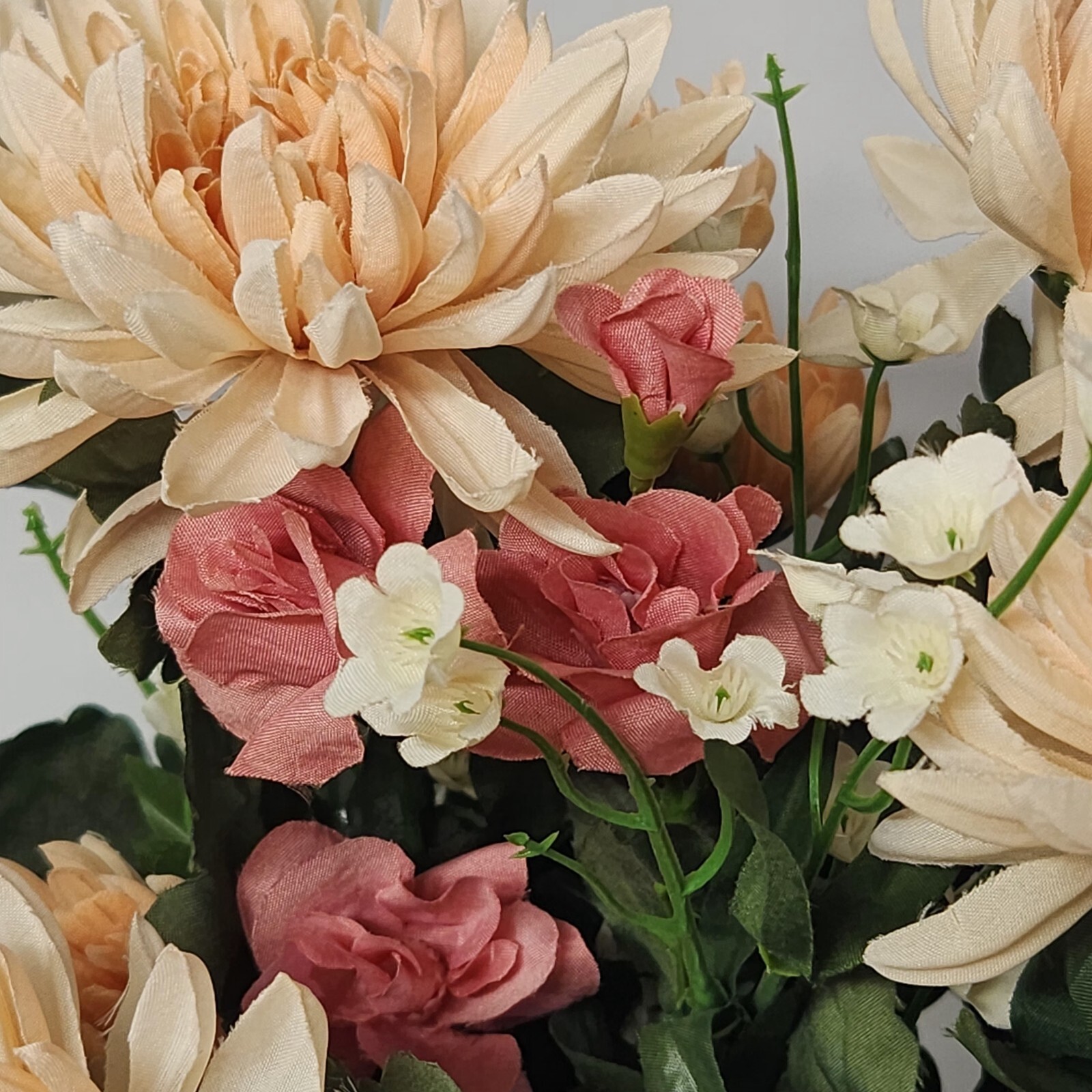Lot Silk Flowers Sunflower Baby Breath Mums Craft Bouquet Centerpiece 50+ Stems