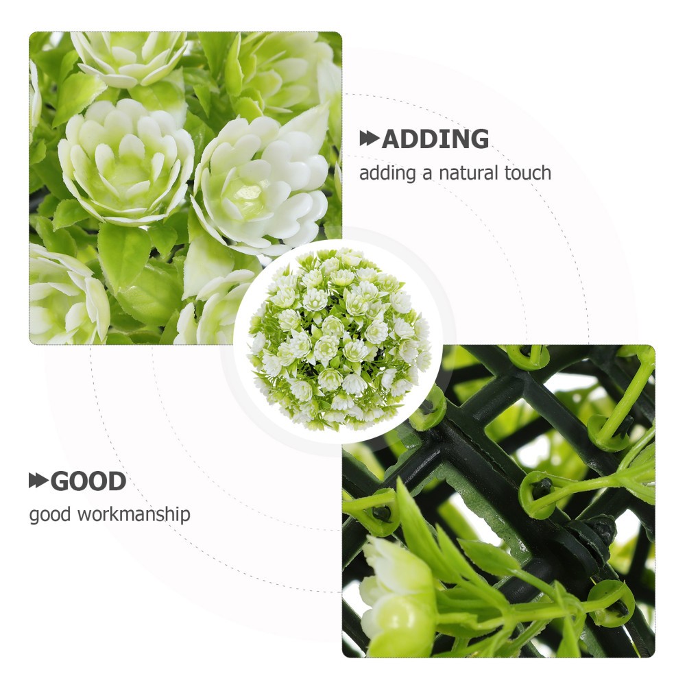 Lightweight White Faux Flower Sphere for Hanging and Table Centerpieces