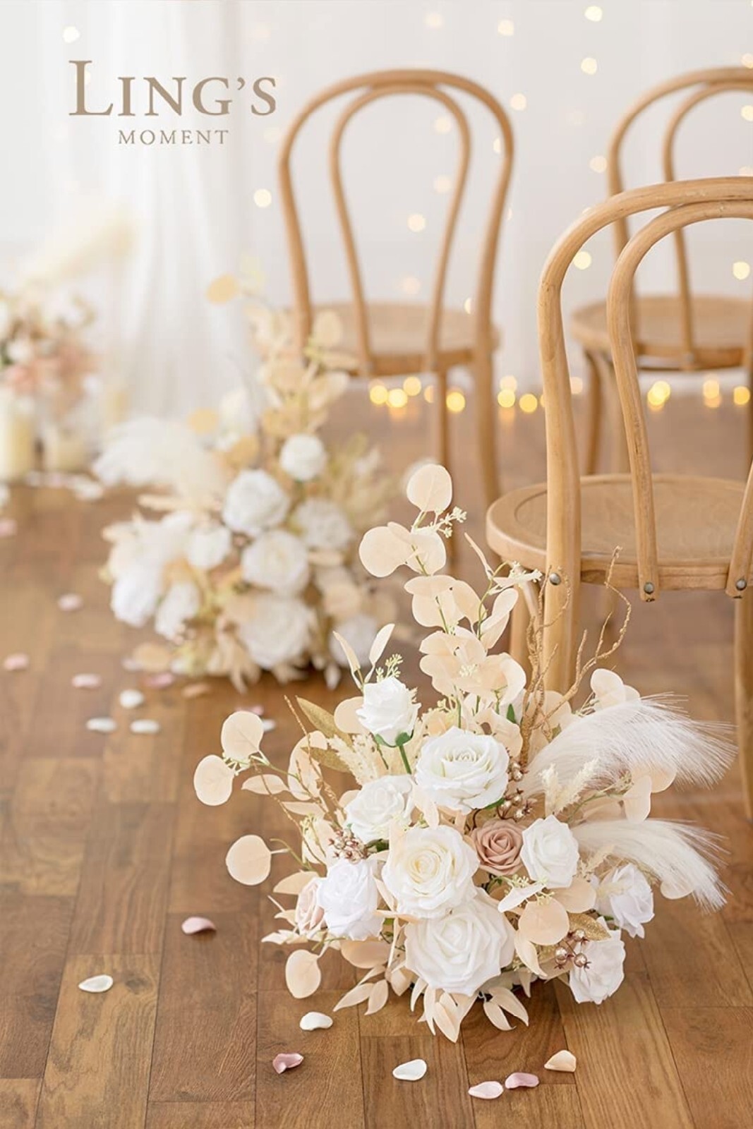 Ling’s Moment Free-Standing Artificial Flower Arrangement for Wedding Archway