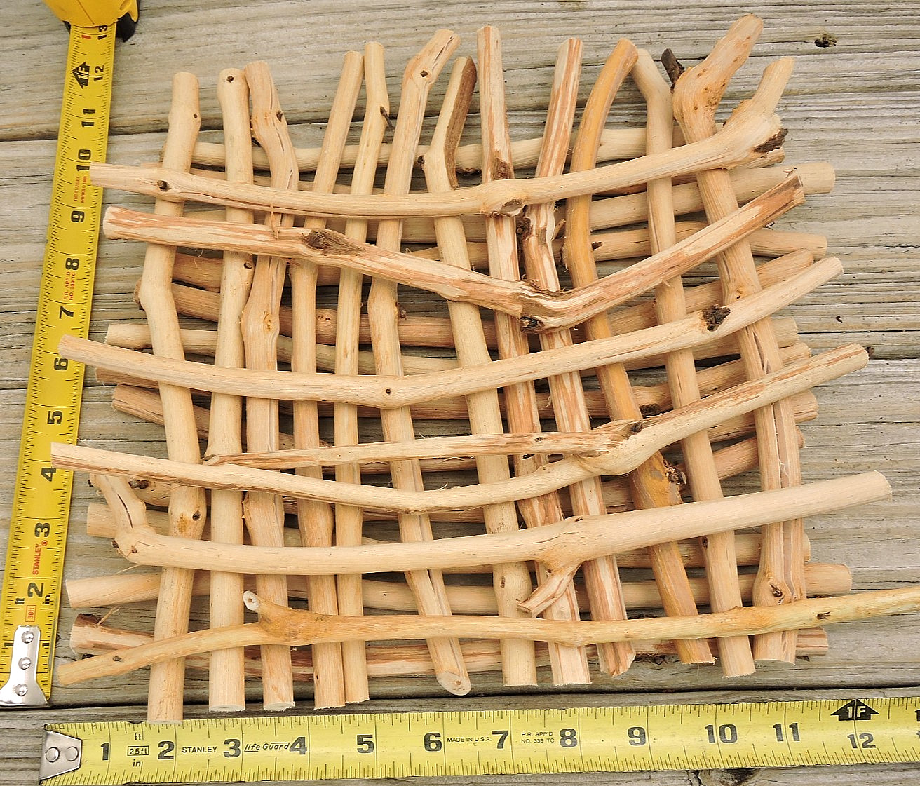 30 Grapevine Wood Stick Section 7/16~1/2″D 11~12″L Driftwood Decor Crafts