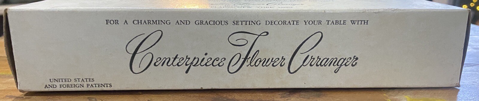 Vintage Plastic CENTERPIECE FLOWER ARRANGER: Never Used, Turns, Holds Water