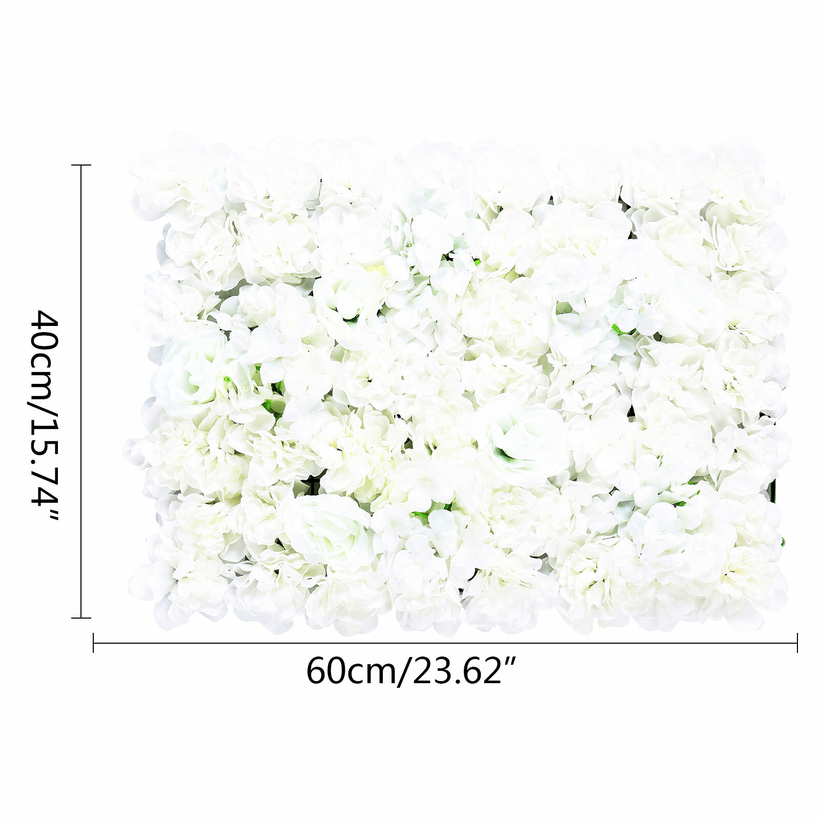 Artificial Flower Wall Panels 20 Pcs Flower Mats Silk Flower Panels Wall Decor