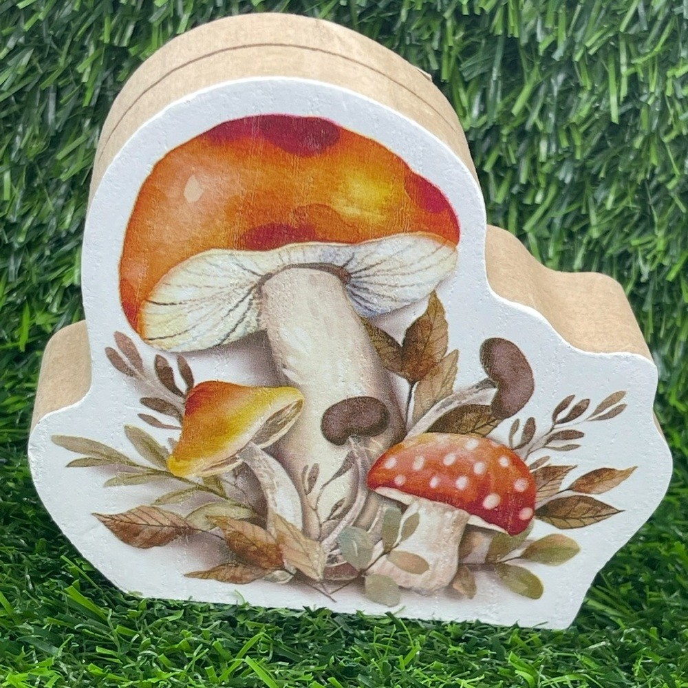 Mushroom Place Card Holder, NWT
