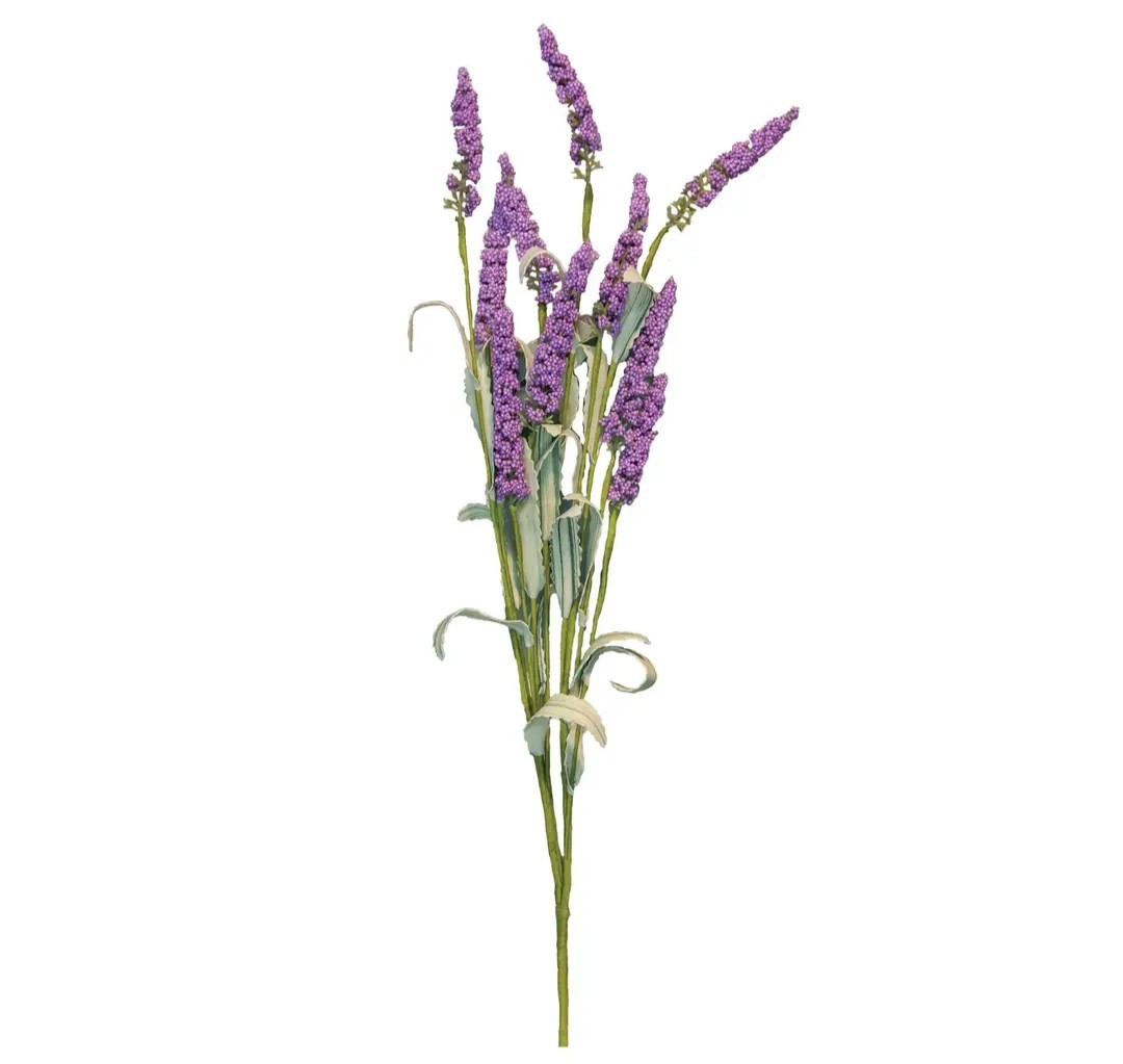 20″ Lavender Heather Floral Pick Decor