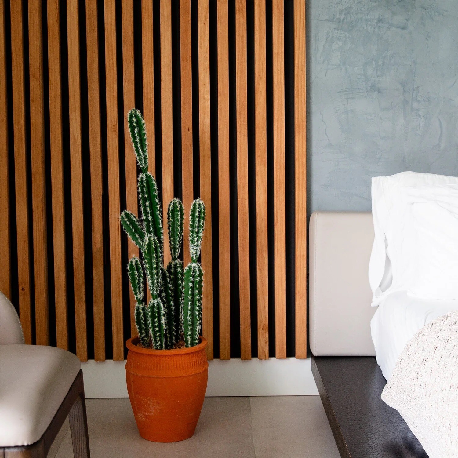 41” Artificial Cactus in Terracotta Planter Home Decor. Retail $134