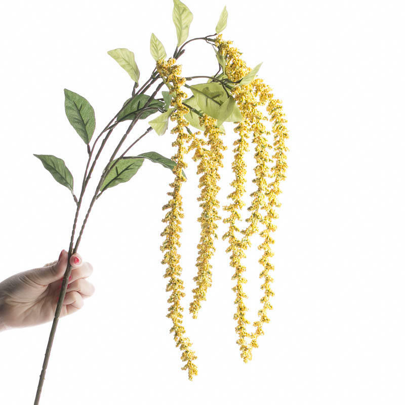 Flowing and Cascading Artificial Yellow Amaranthus sprays
