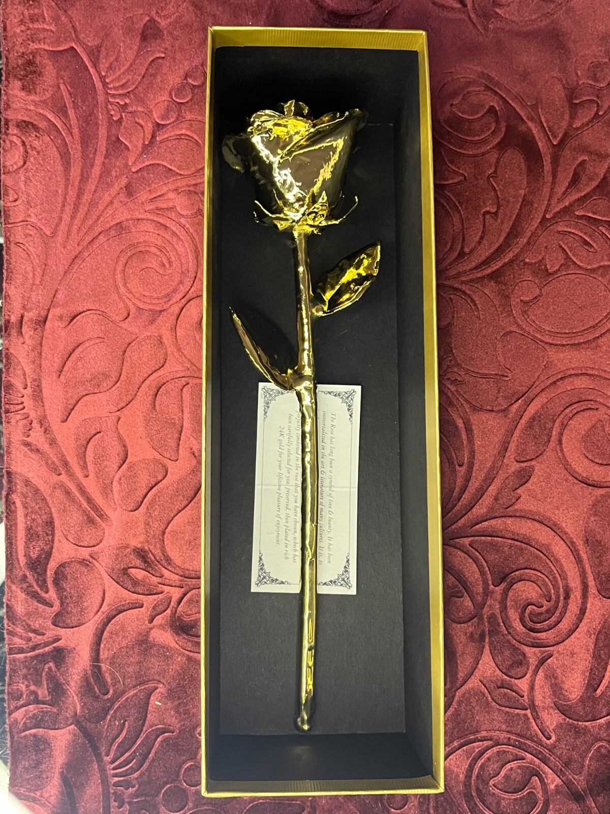 Genuine 24K Gold Rose