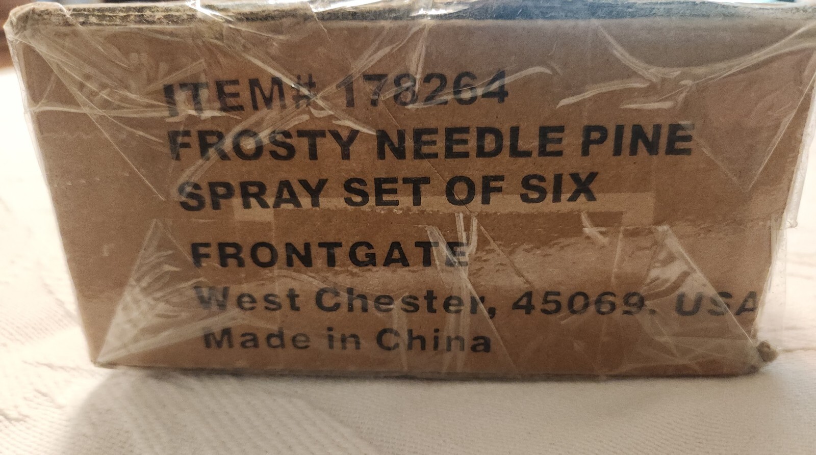 Frontgate Exclusive FROSTY NEEDLE PINE Set of 6 Artificial Sprays 28″ Long NIB