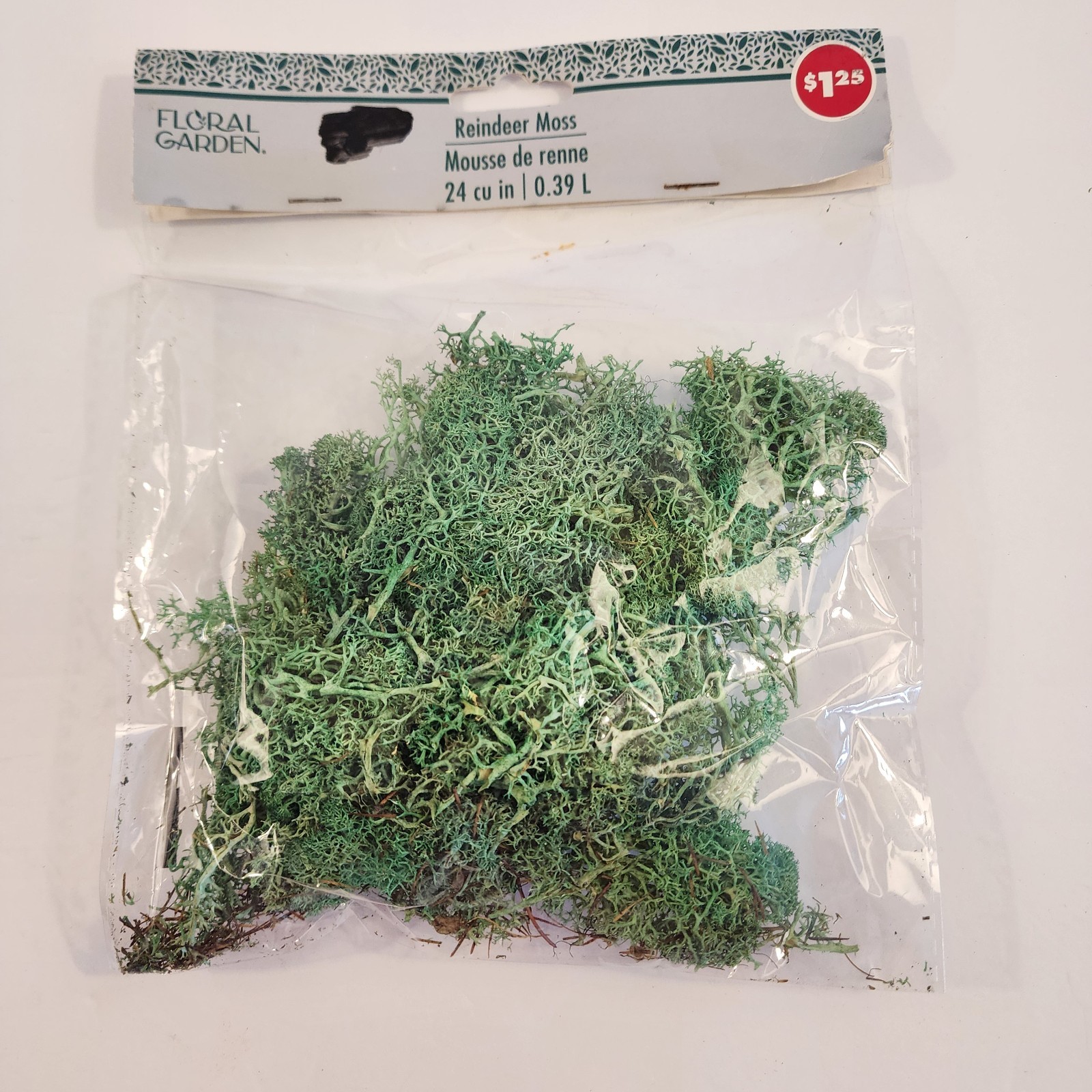 Floral Gardens; 1 Floral Moss; 1 Reindeer Moss; for Crafting/Decoration..