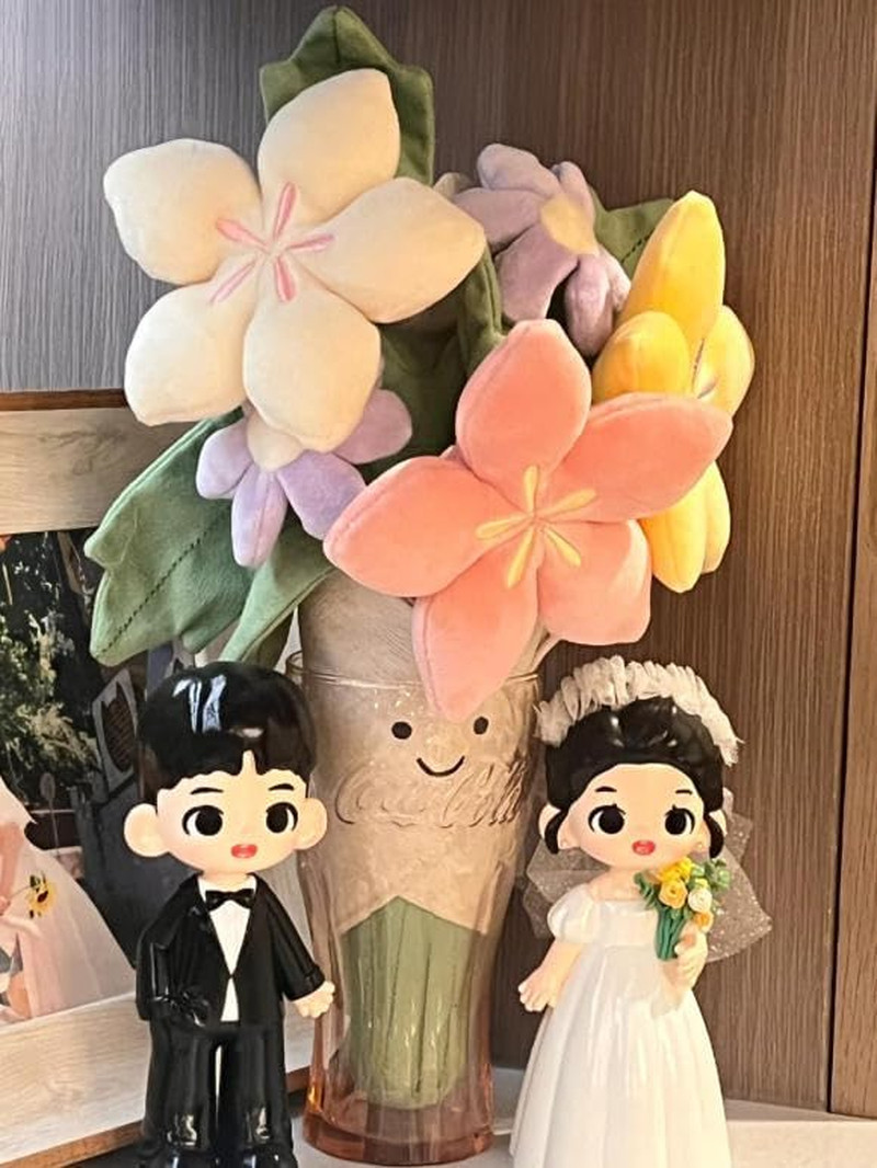 Bouquet of Flowers Plush Plant Flowers Stuffed Plant Plushie Doll Gifts for Kids