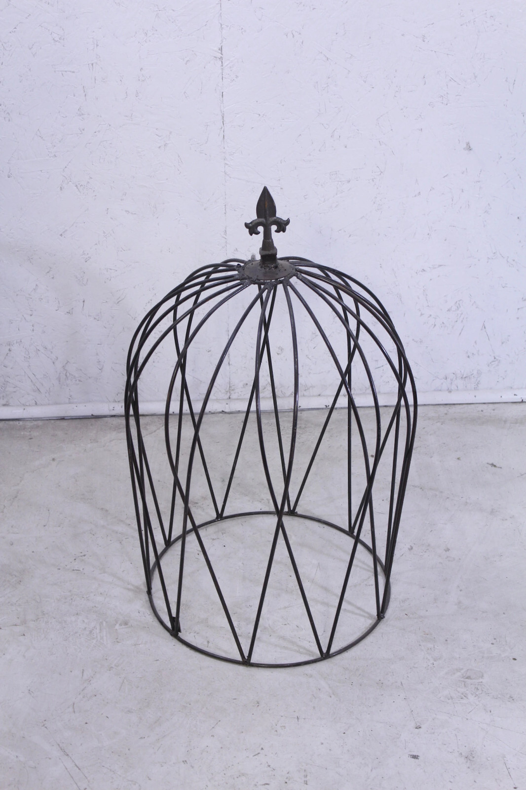 Medium Wrought Iron 20″ Cloche Topiary Flower Trellis, Metal Plant Climber