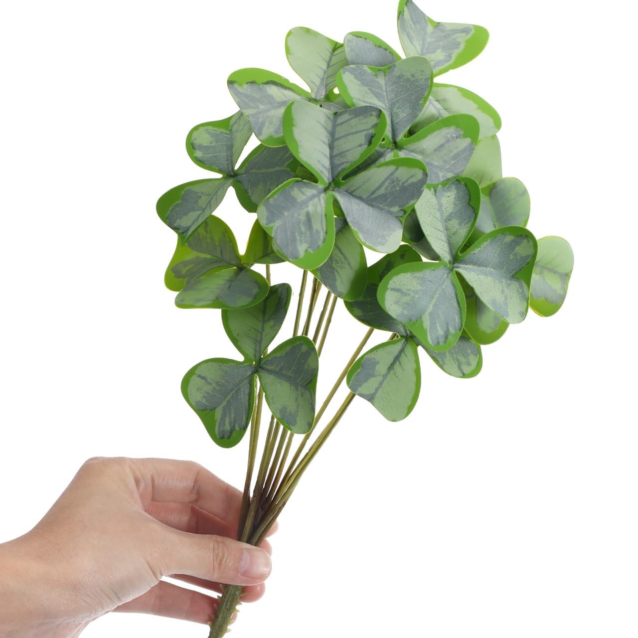 1bunch Artificial Plant Lifelike Faux Clover Decoration for Home Party and Fl…