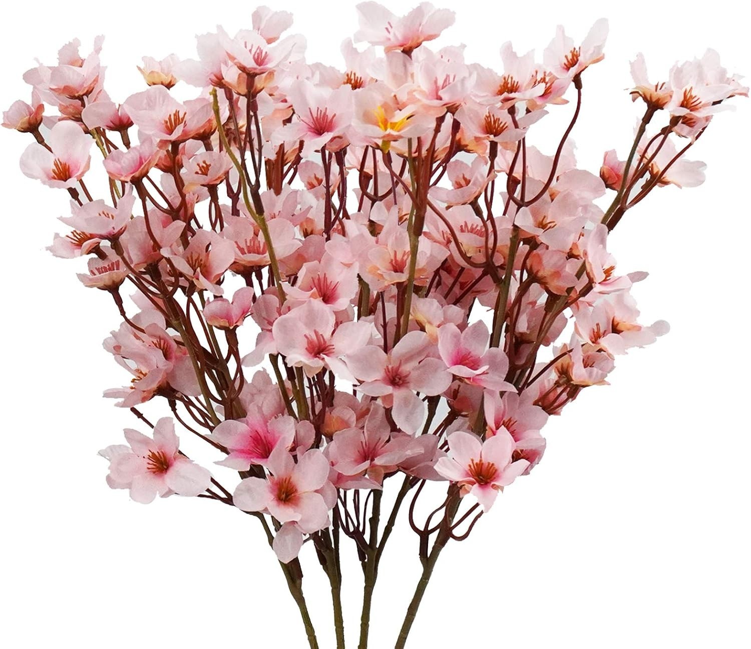 Graceful 4-Pcs Artificial Cherry Blossom Bouquet – Perfect for Events & Parties