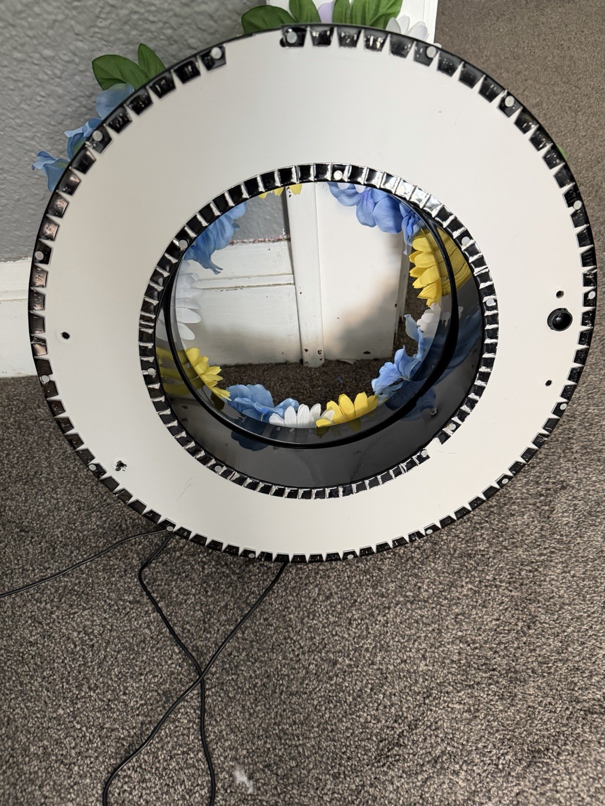Custom Homemade Light Up Wreath Aluminum Summer Artificial Flowers
