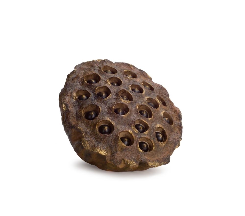 Melrose 11.5″ Brown Lotus Flower Inspired Seed Pods Wall or Table Decor