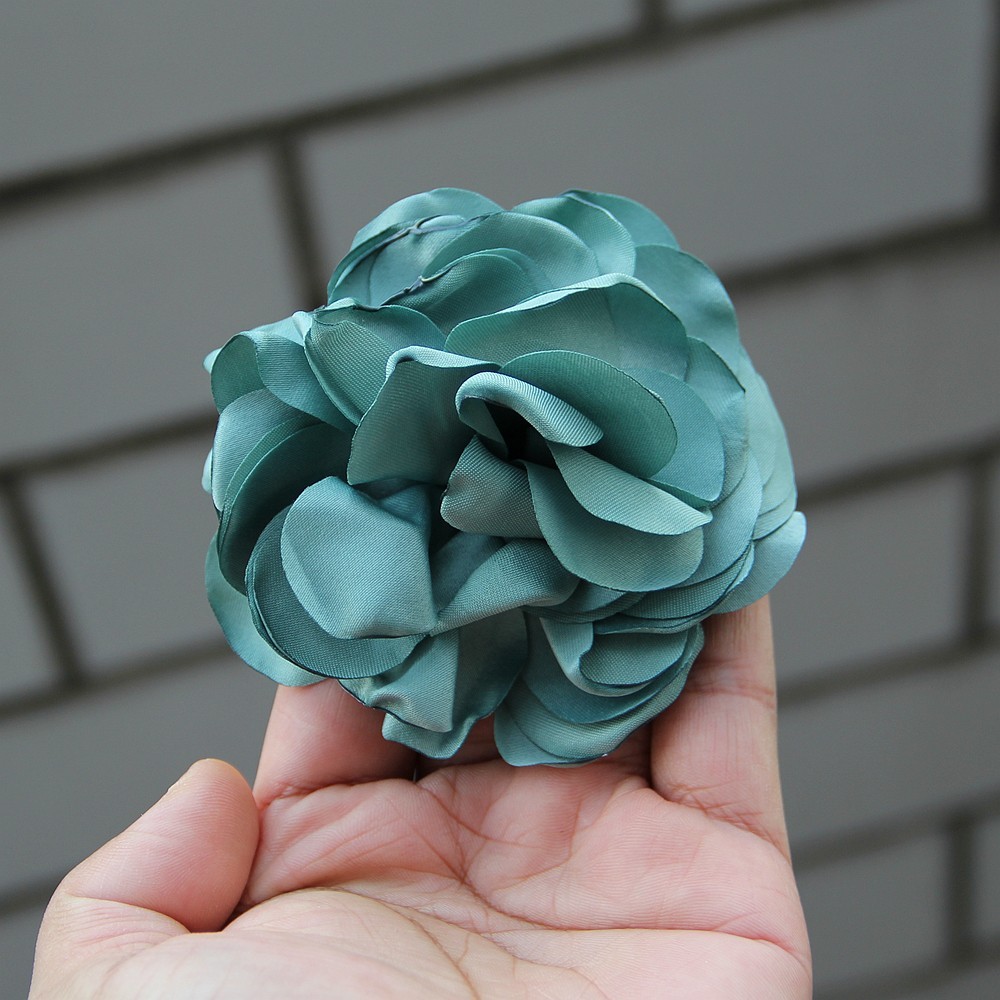 9cm French Fashion Cloth Art Flower For Women Handmade Fabric Corsage Lapel