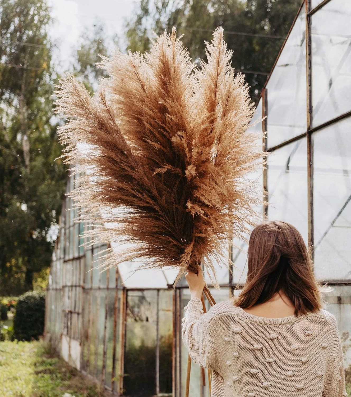 40″ Pampas Grass Bouquet – Set of 10 Stems