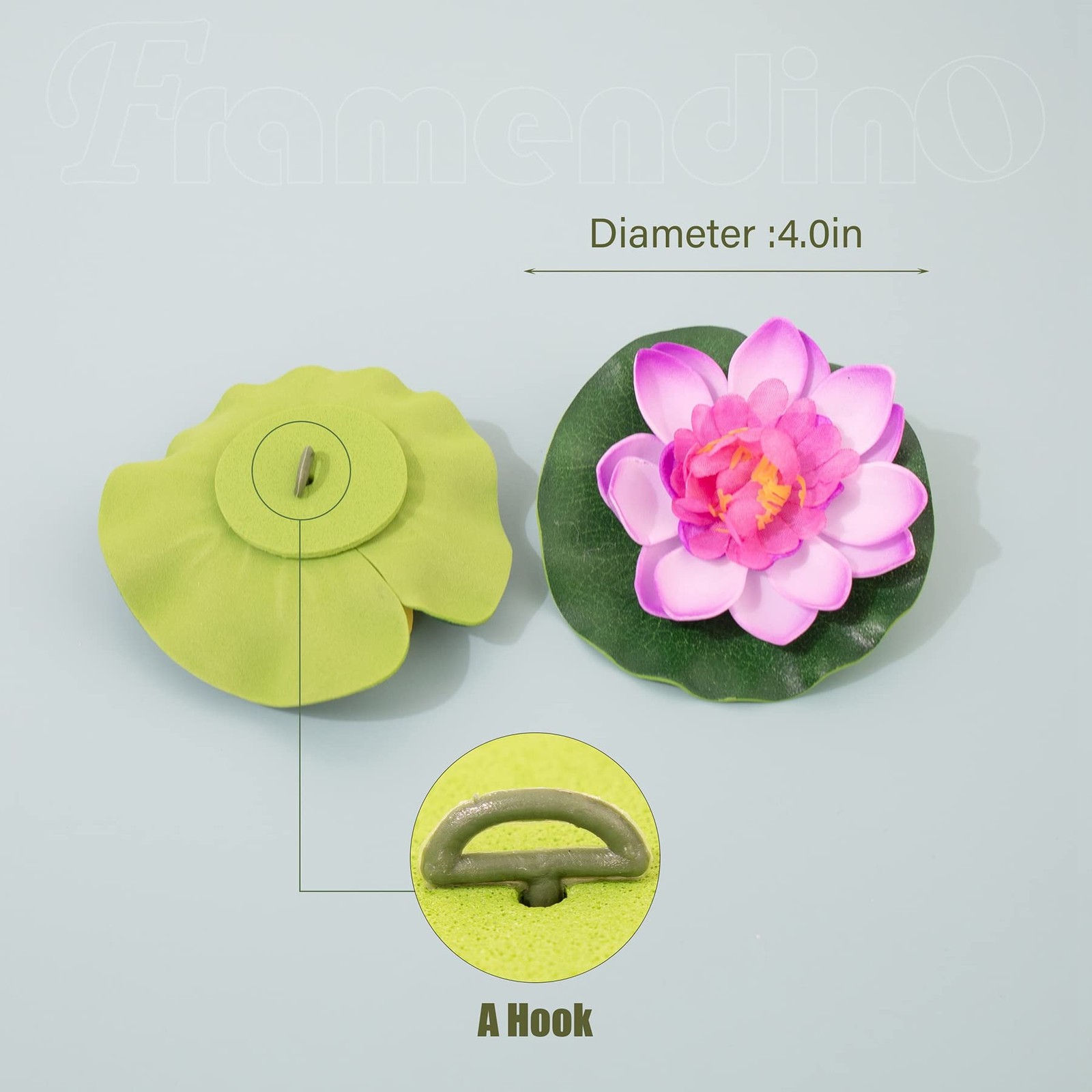 Artificial Floating Foam Lotus Flower Water Lily Pads for Home Garden Pond
