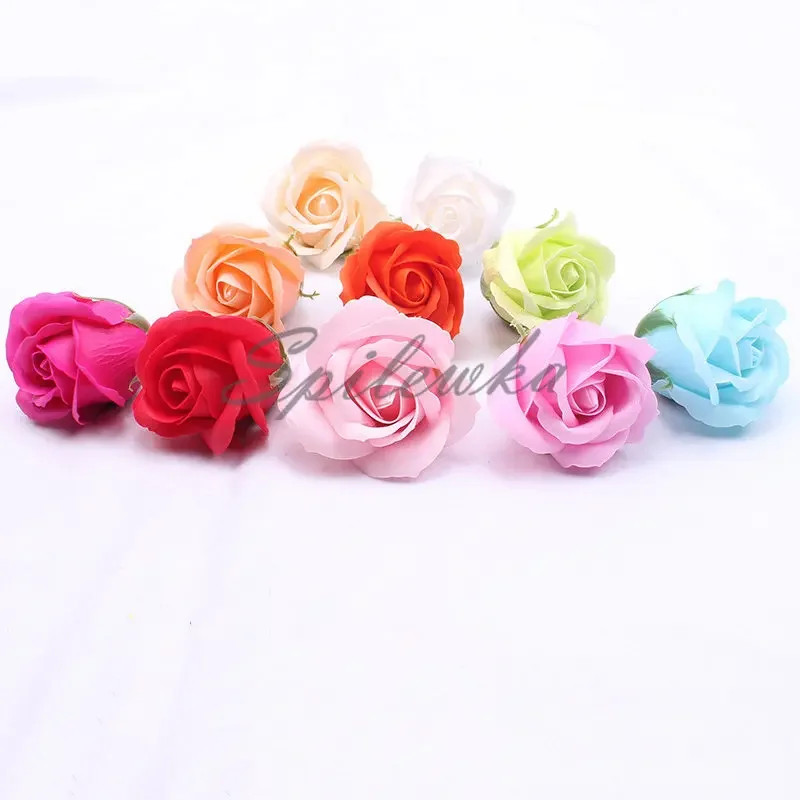50pcs/lot Artificial Flower Roses Heads Dia4.5cm Beauty Wedding Valentine s Day