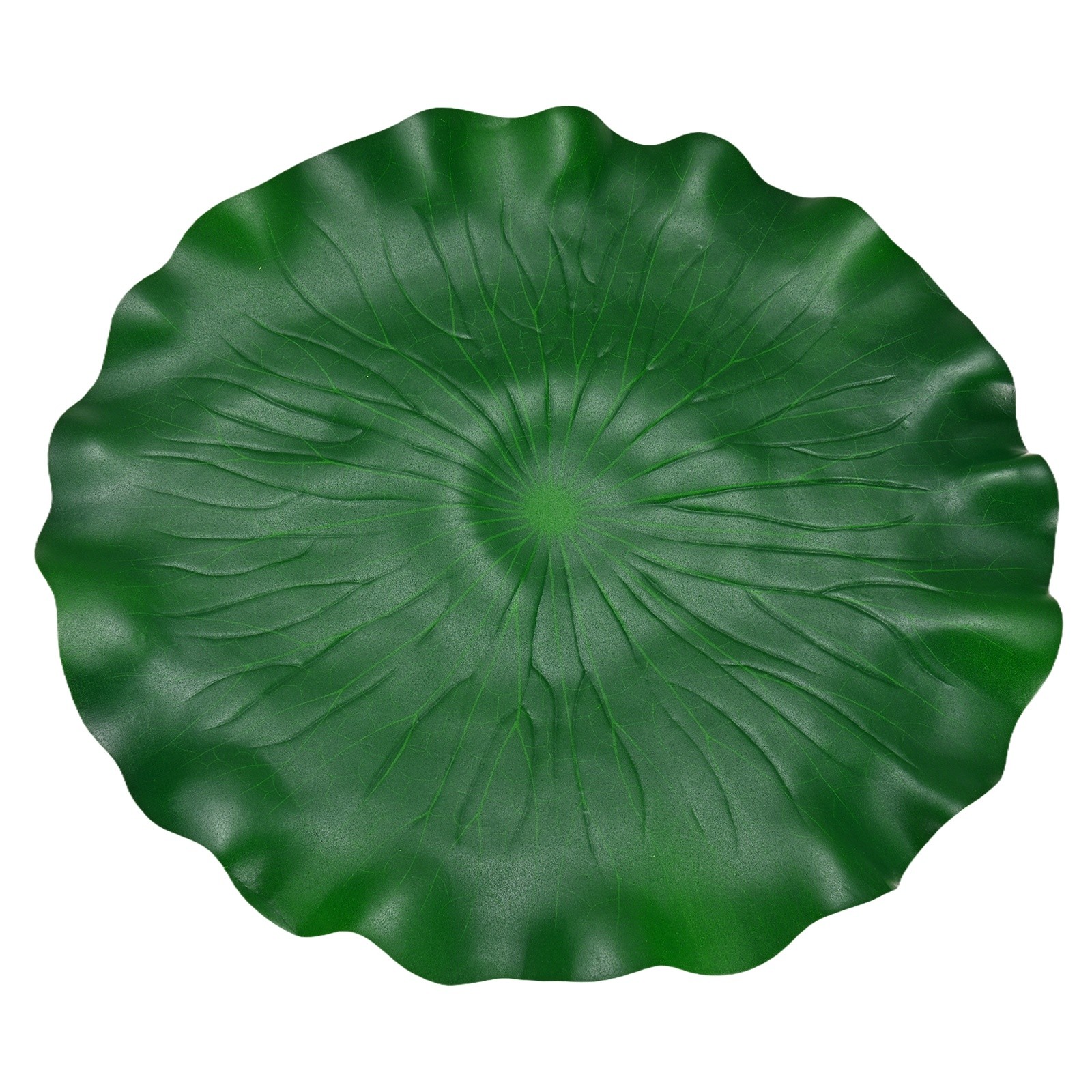 1-Pack Artificial Floating Foam Water Lily Pad Leaves, 16inch/40cm [Green]