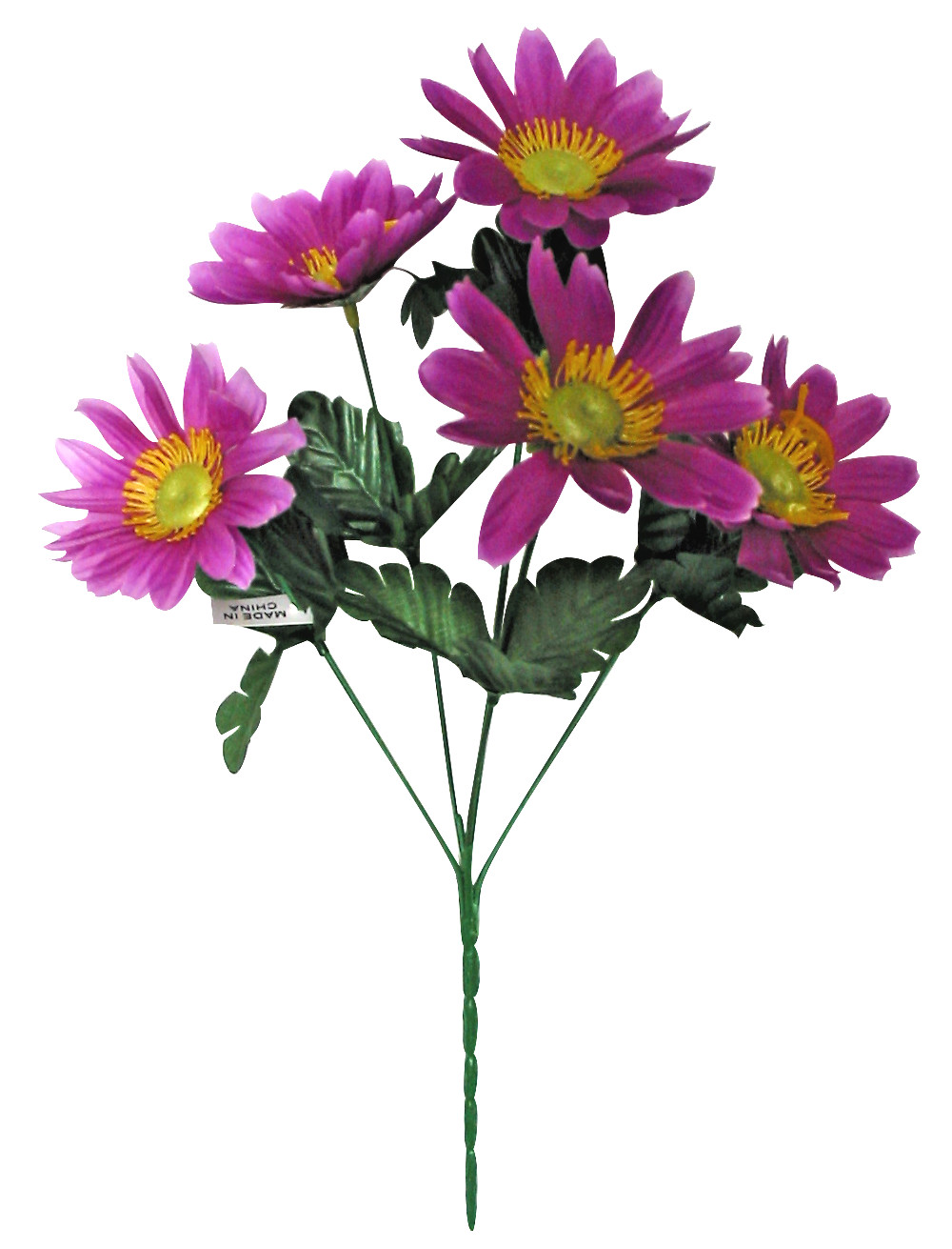 (12-Pack) Purple Daisy 13″ Bush Home Value Silk Flower Craft In/Outdoor Decor