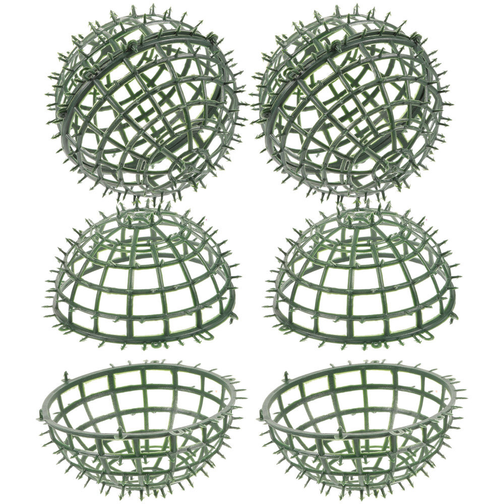 4Pcs Artificial Plant Topiary Balls Cage Wear-resistant Grass Ball Rack Decors