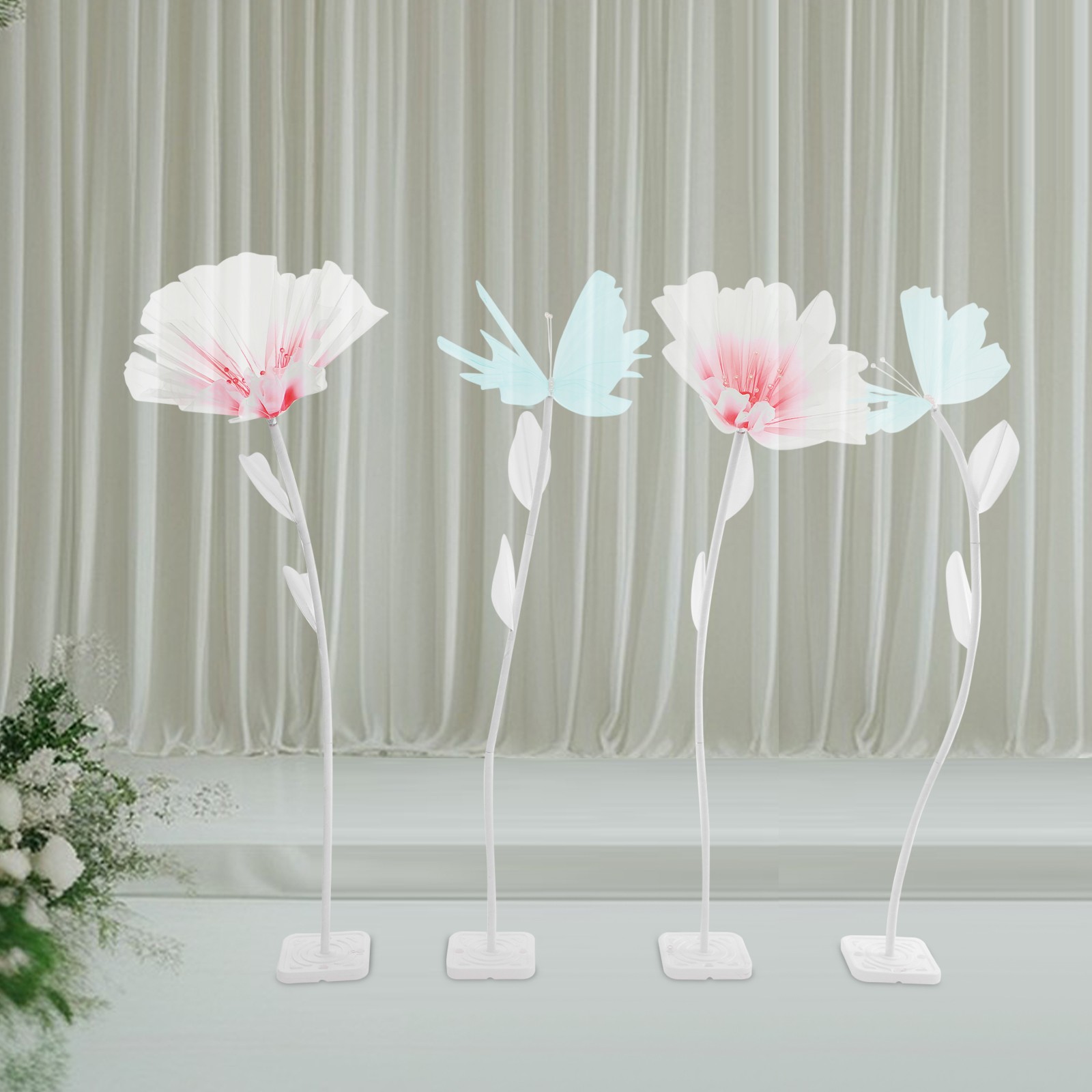 Wedding Giant Artificial Decoration Artificial Flower & Butterfly For Party NEW