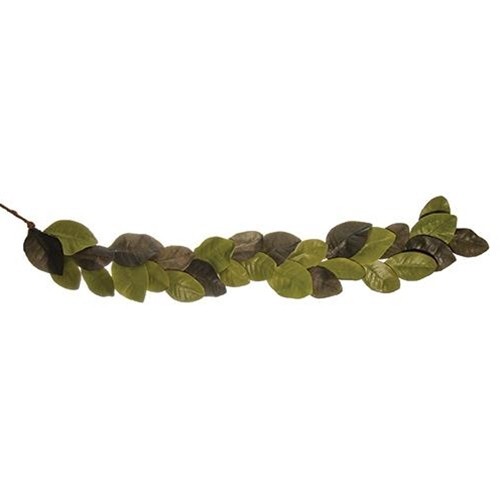 New Primitive Southern Farmhouse MAGNOLIA LEAVES GARLAND Swag Vine 4ft.