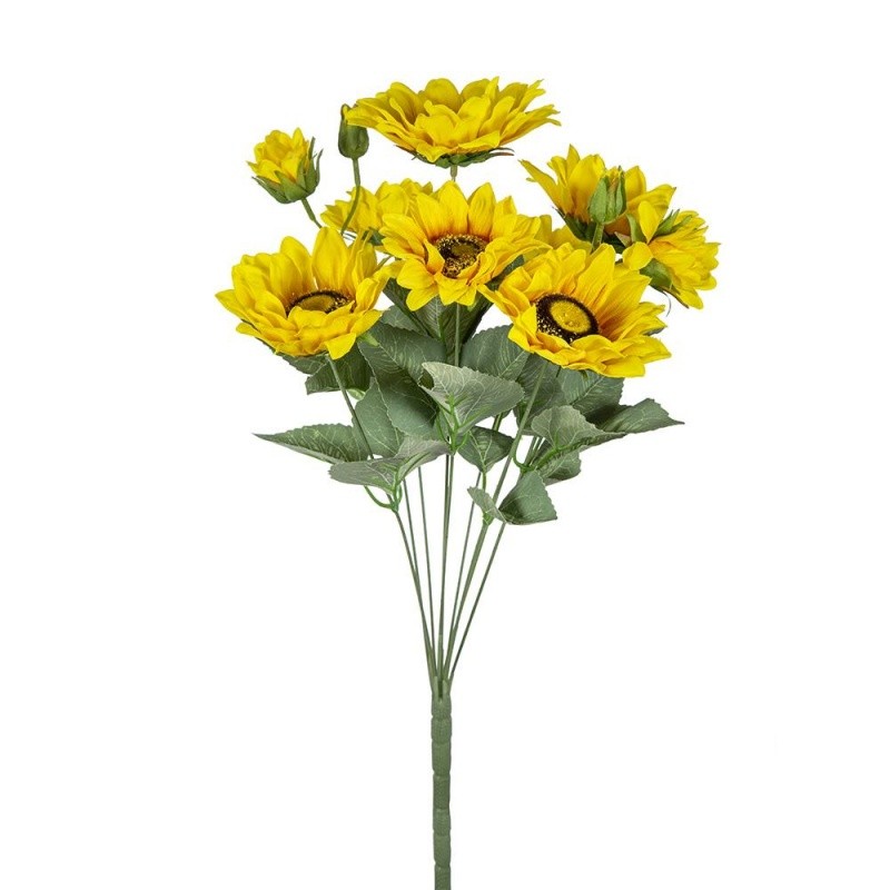 4pack, Artificial Yellow Sunflower Bush, Garden Home Table Flower Decor