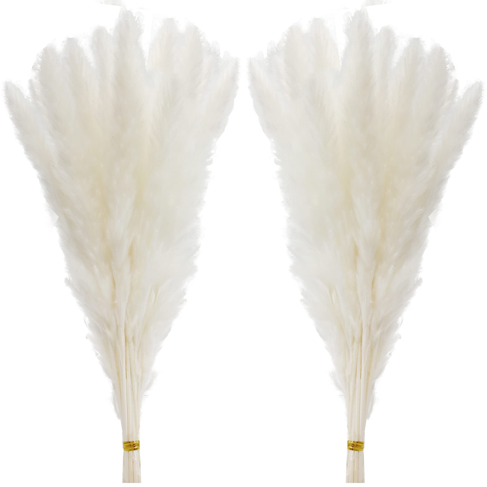 60 Pcs White Pampas Grass ,17 inch/45 cm Natural Dried Pampas Grass Branches …