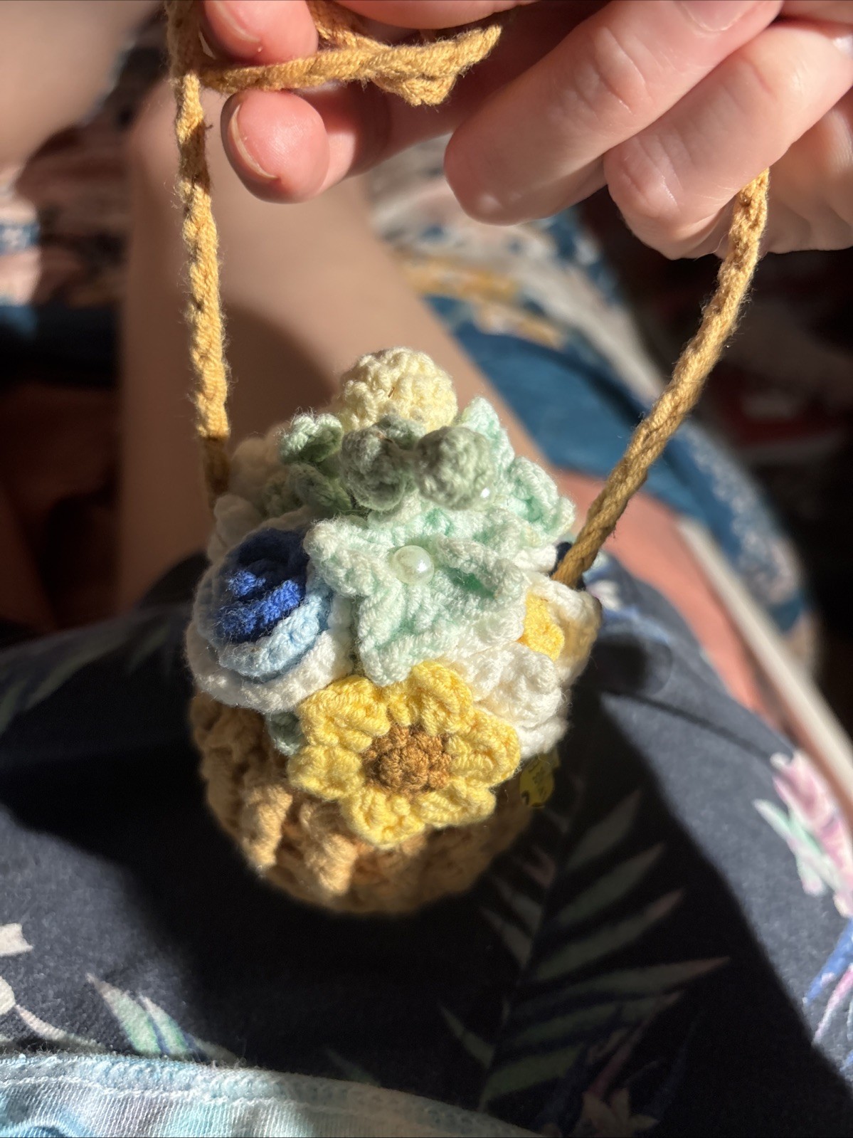 Hanging Plant Crochet For Car