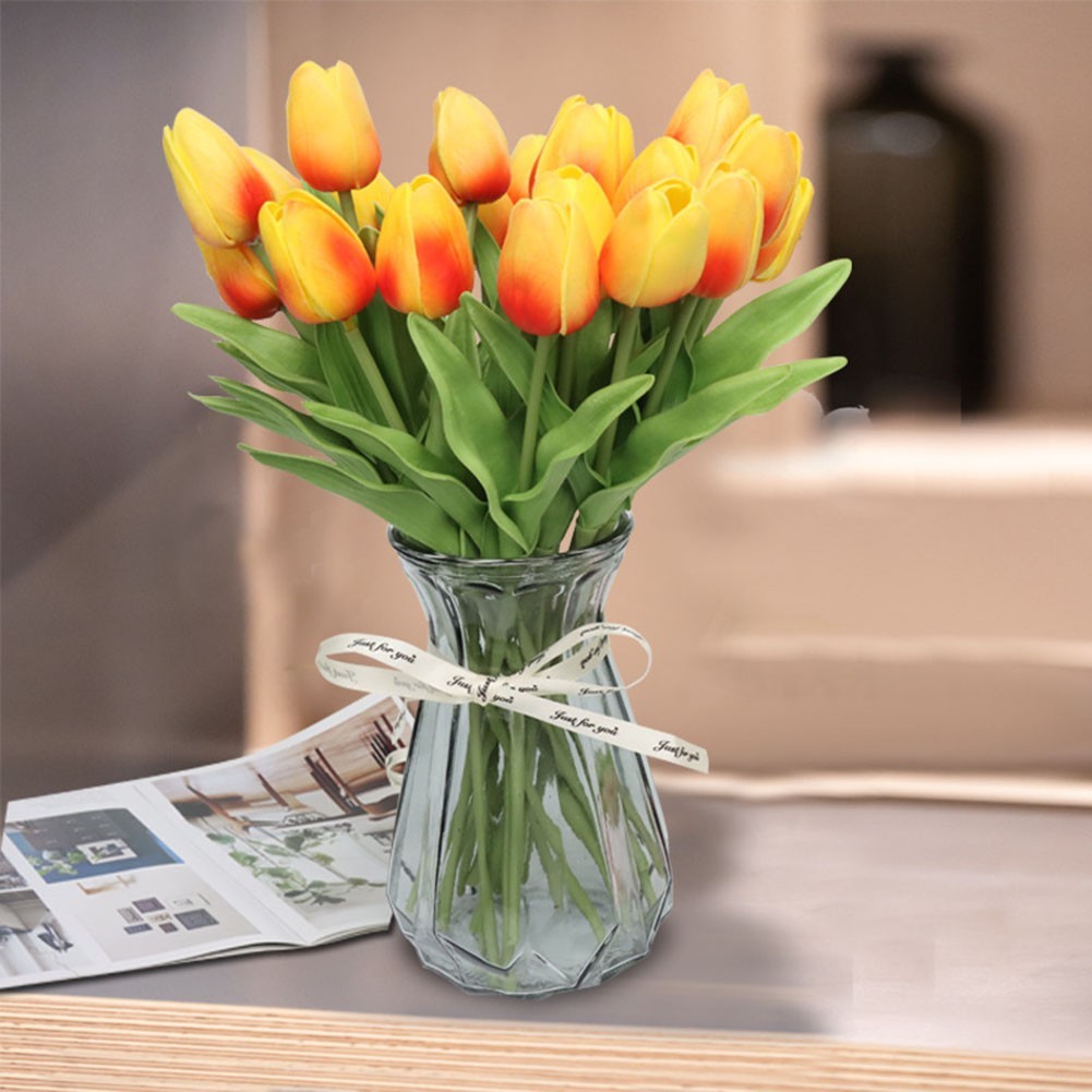 Handmade Simulation Tulip Flowers Pack of 10 Perfect for Various Occasions