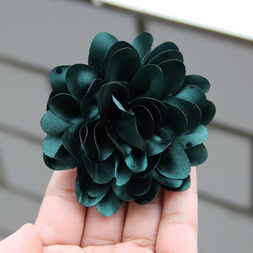 7.8cm Chiffon Decorative Flowers for Wedding Embellishment Fabric Flowers with