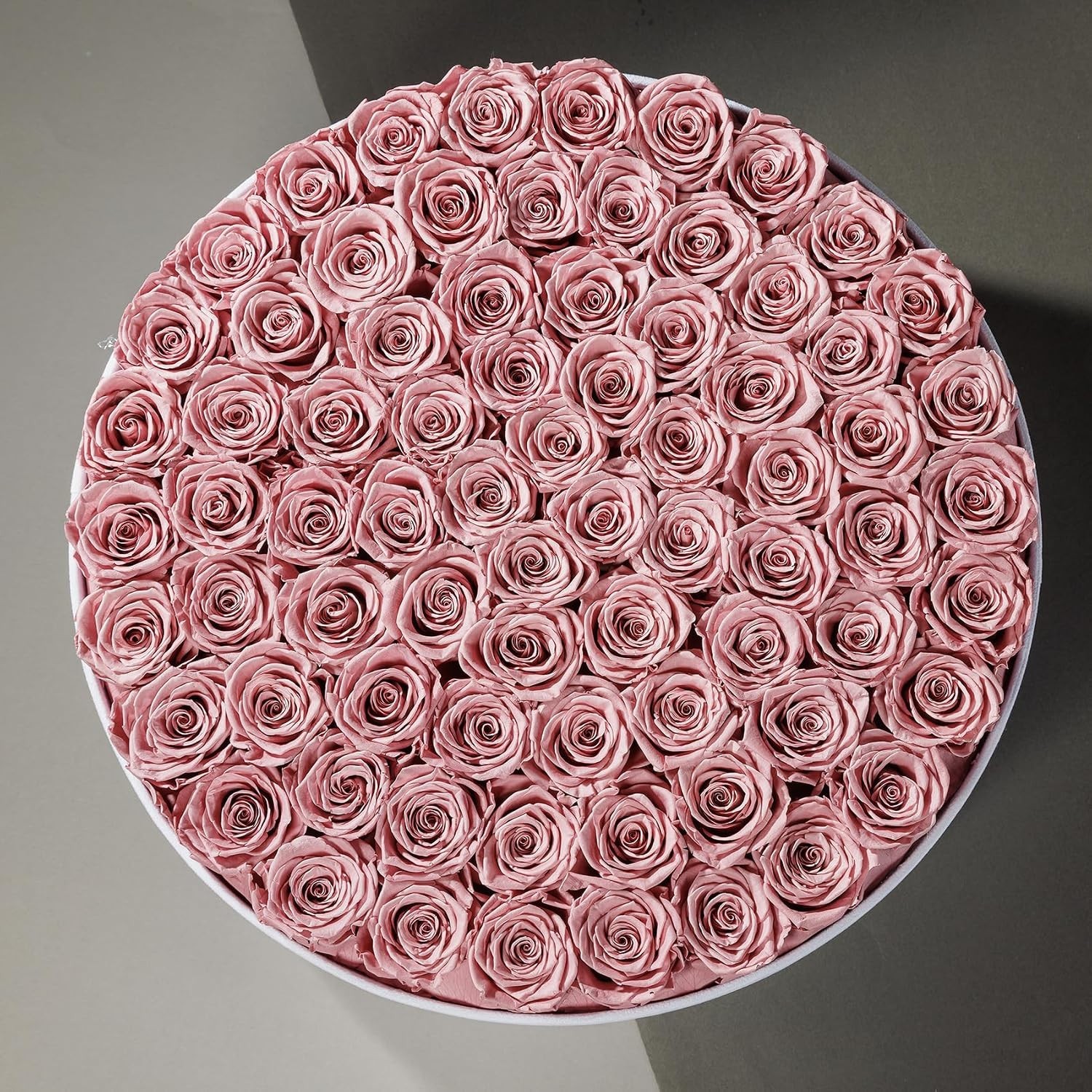 75 Preserved Roses in Suede Box – Luxury Flowers Gift