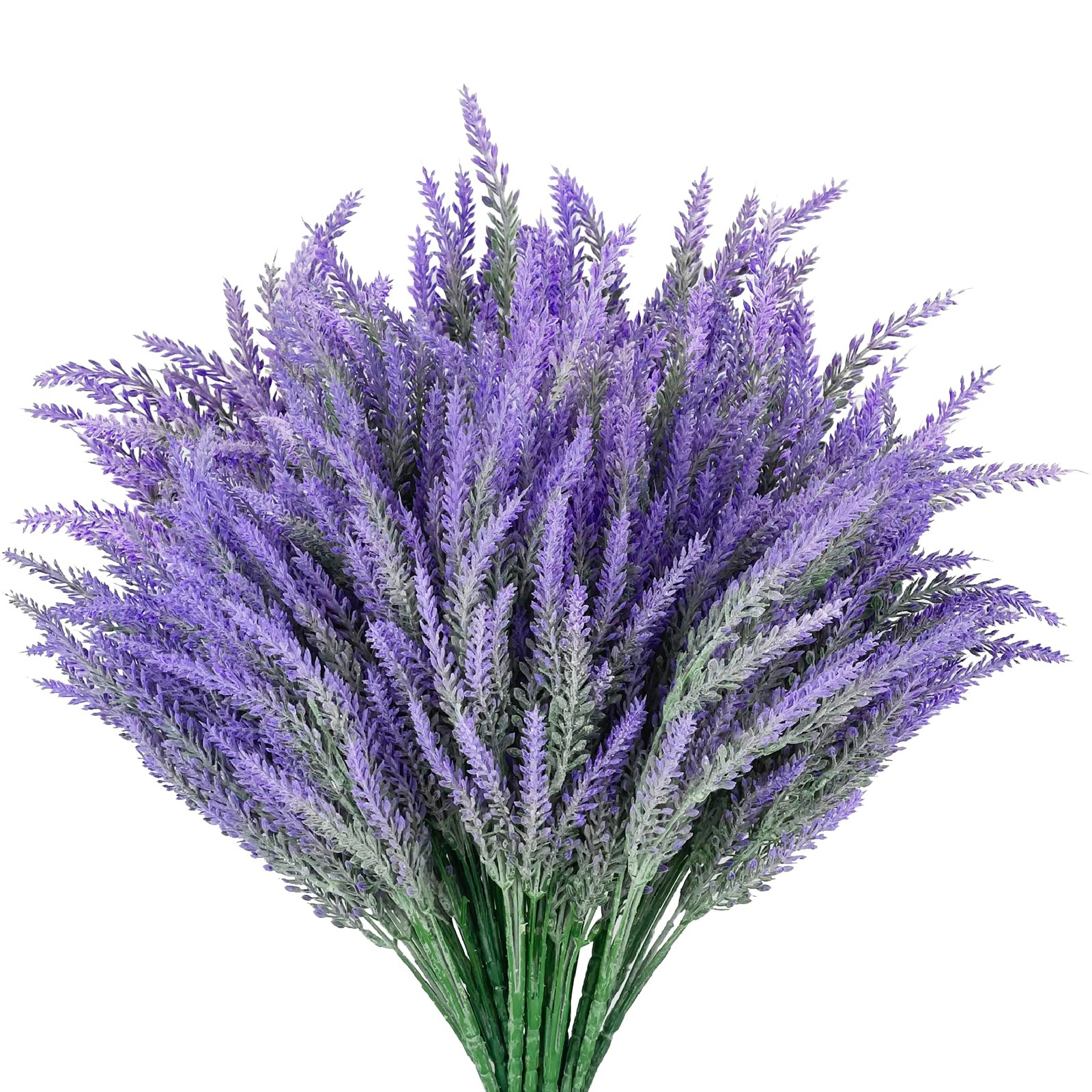 26 Bundles Lavender Fake Artificial Flowers, Faux Plastic Plants for Home Dec…