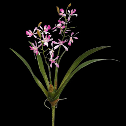 Artificial Mini Cattleya Orchid stem LAVENDER