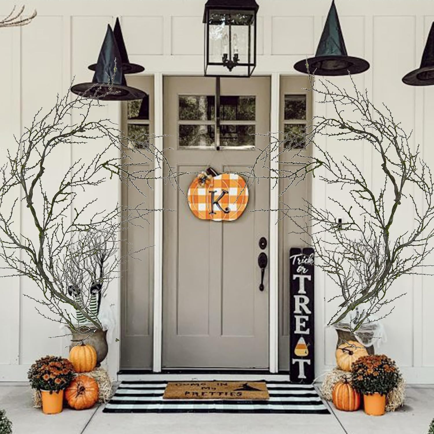 74.8″ Black Halloween Tree Branches & Twigs Garland for Spooky Decor