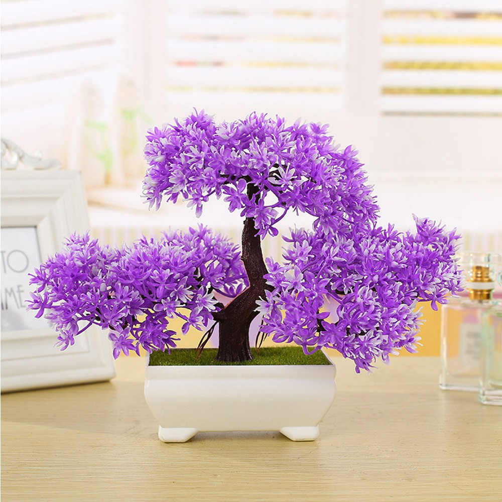 Green/Iris/Orange Red/Purple/Red/Yellow Potted Plant Stylish Home Decoration