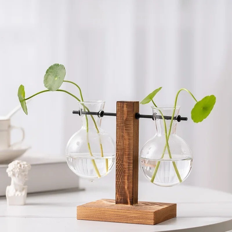 Terrarium Vasevase Decoration Home Bonsai Flower Plant Vases Vintage Flower Pot