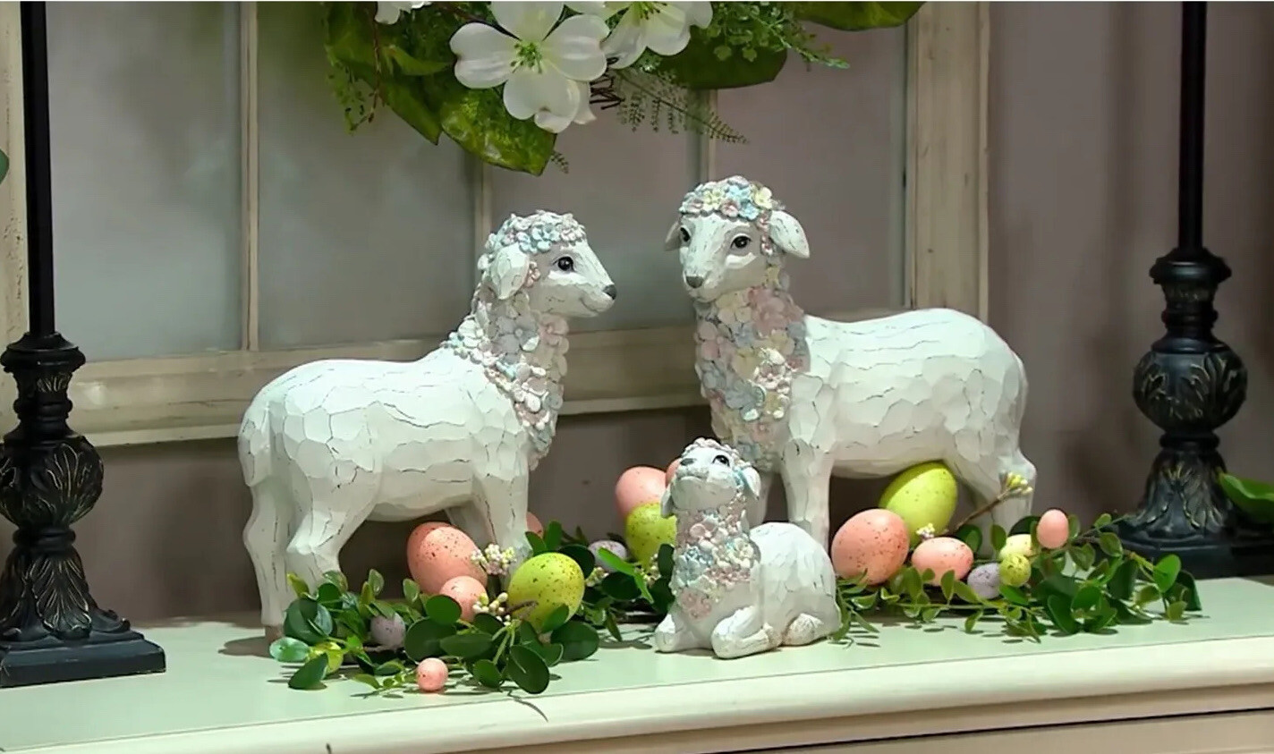 Spring/Easter-Boxwood and Egg Picks by Valerie (Set of 4) Adorable!
